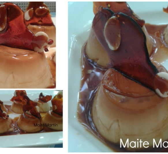 Flan de turrón de Jijona