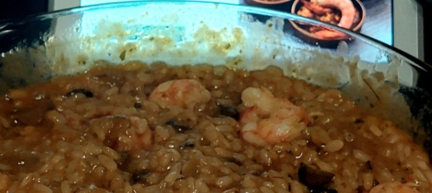RISOTTO DE CALAMARES Y LANGOSTINOS