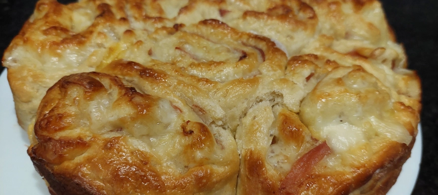 ROLLS DE JAMON Y QUESO