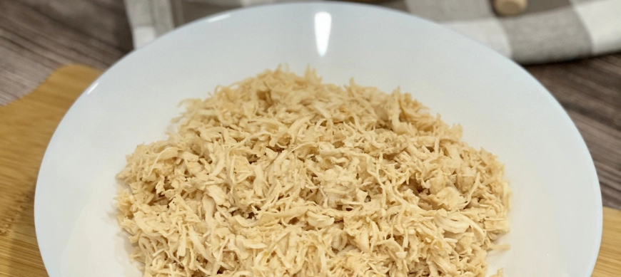 CARNE DE POLLO DESHILACHADA (BATCH COOKING)
