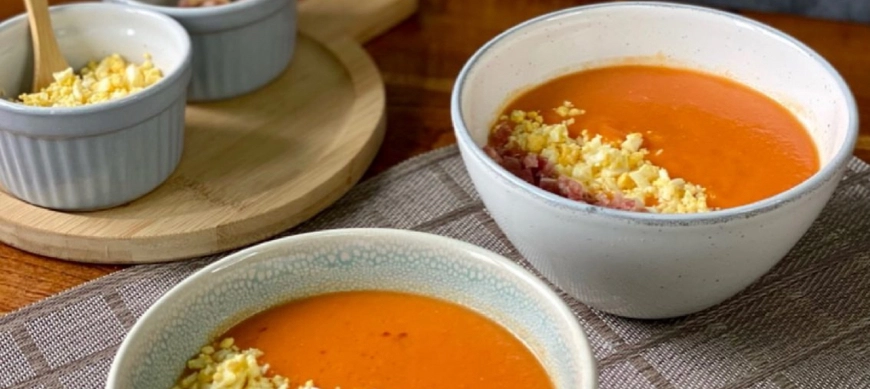 RECETAS DE VERANO CON THERMOMIX "SALMOREJO SIN GLUTEN"