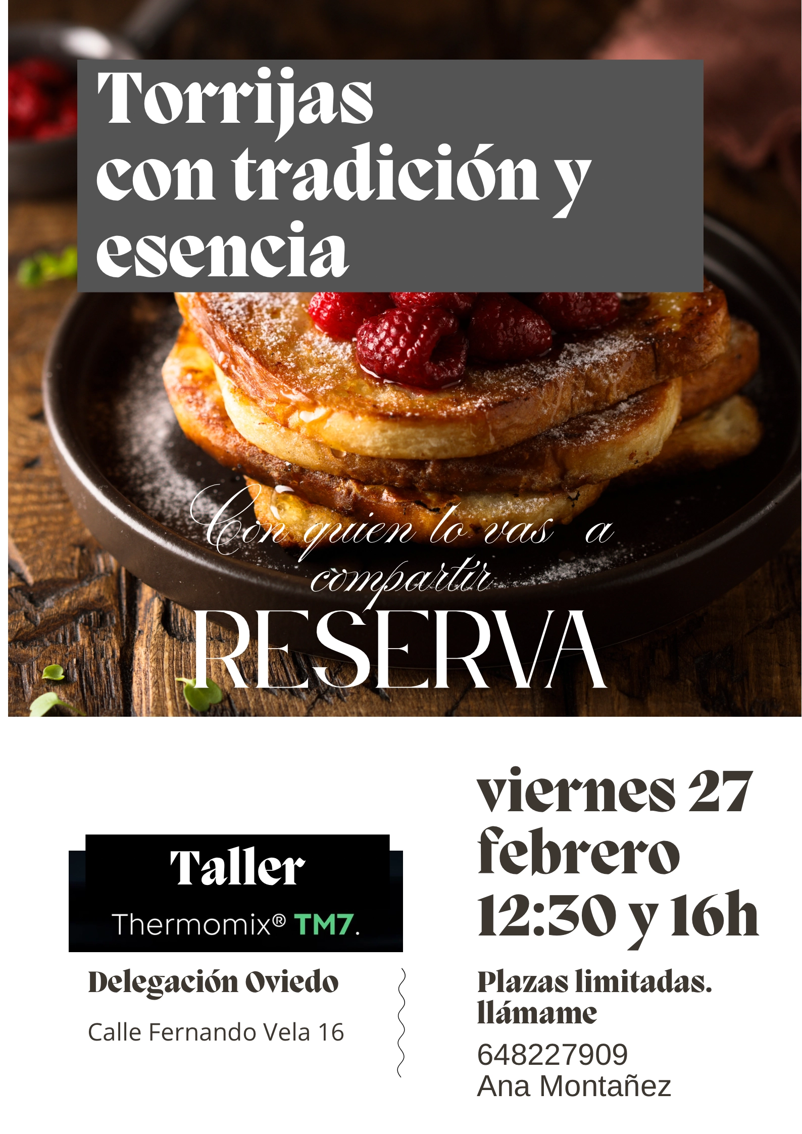 TALLER TORRIJAS CON TRADICIÓN Y ESENCIA