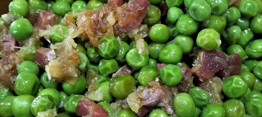 GUISANTES CON JAMON CON THERMOMIX