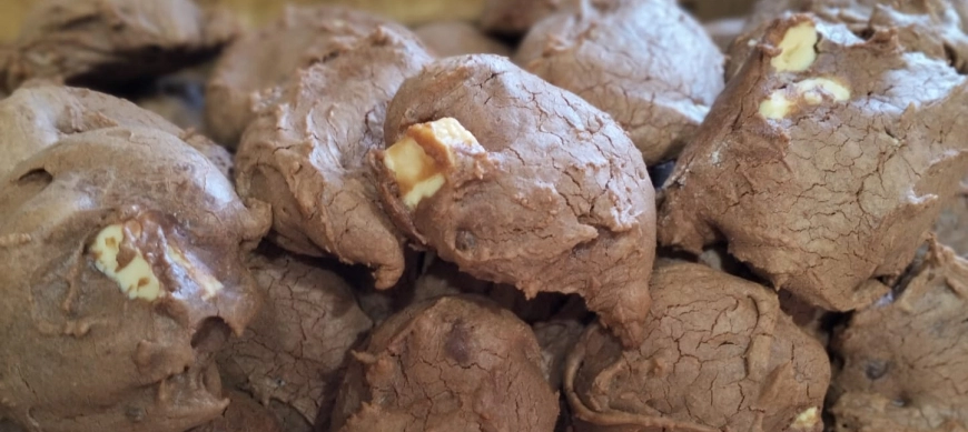 GALLETAS DE LECHE CONDENSADA Y DOS CHOCOLATES CON THERMOMIX