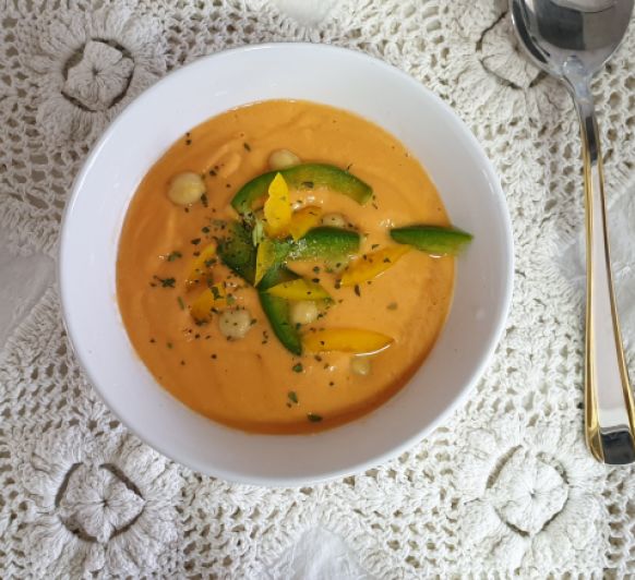 Gazpacho de hummus