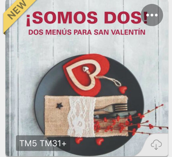 Dos Menús para San Valentín