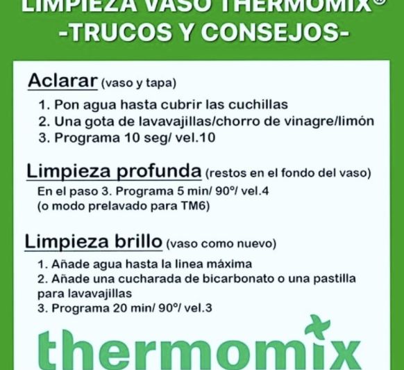 Limpieza vaso Thermomix® 